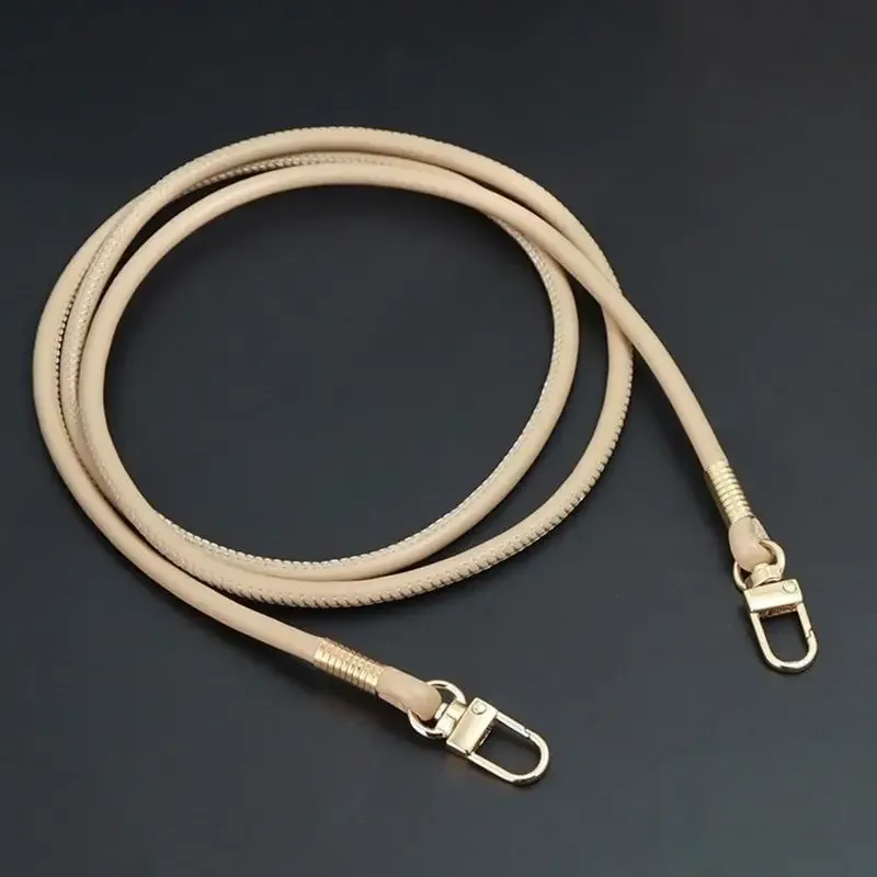 sangle de sac ronde en cuir pu pour sacs bandoulière, remplacement détachable avec cordon pour étui de téléphone, idéale pour le travail et le shopping