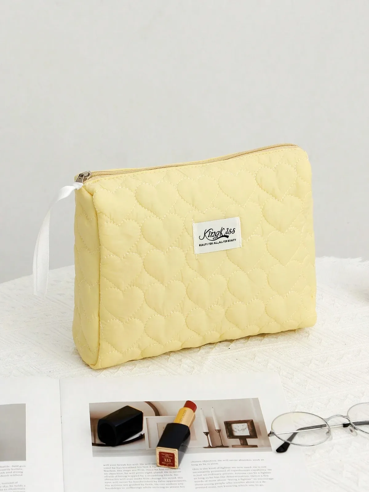 trousse de maquillage douce en forme de cœur, sac à cosmétiques décontracté, cubes d'emballage portables de vacances, voyage pour femmes, cadeau de printemps et d'été, sac de soins de la peau