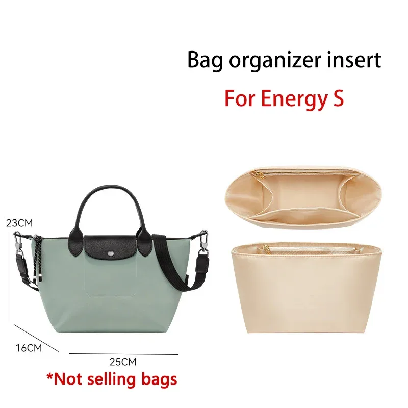 organisateur de sac en nylon pour longchamp energy, imperméable, durable, élégant, support de rangement, accessoires de modification de sac
