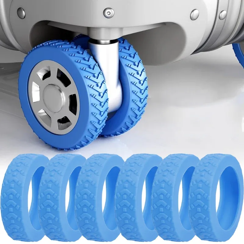 4-24 pièces protège-roues de valise en silicone, protections de roulettes pour bagages de voyage, réduction du bruit, accessoires de protection de roues