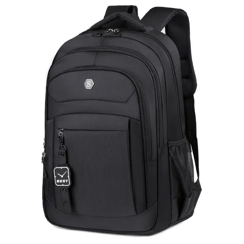 sac à dos décontracté pour hommes, sac pour ordinateur portable multi-poches pour court voyage, sac à dos de grande capacité pour hommes, couches épaisses, double épaule
