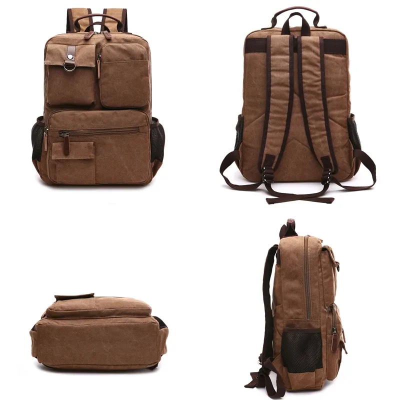 hommes sac à dos pour ordinateur portable sac à dos toile sac d'école sacs à dos de voyage pour adolescent mâle sac à dos ordinateur sac à dos sacs ordinateur sac