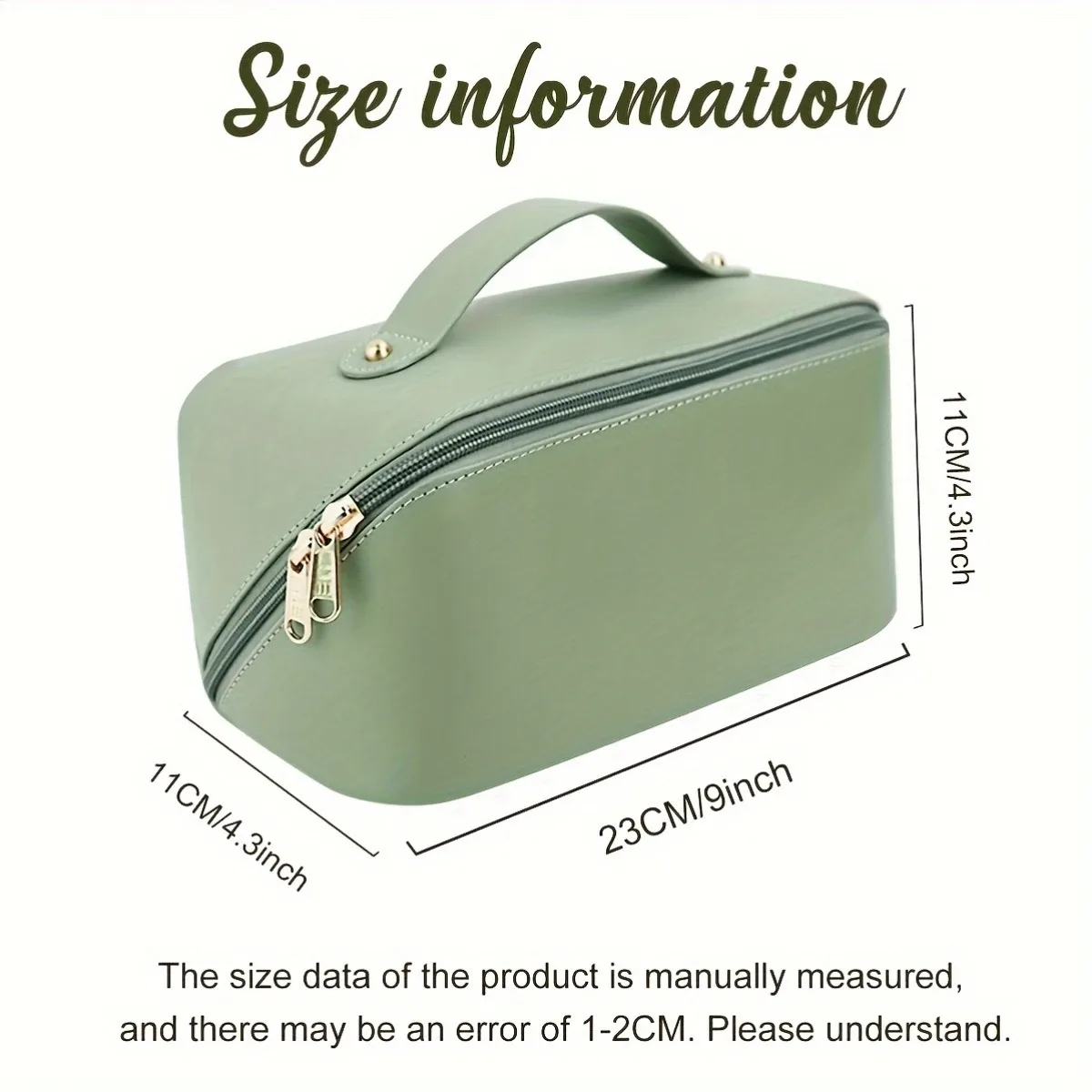 sac de maquillage portable grande capacité personnalisable pour femme, trousse de toilette de voyage, organiseur de cosmétiques, facile et tendance