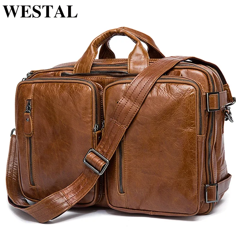 westal-étui à bombes en cuir pour homme, sacoche pour documents, ordinateur portable, 14, fourre-tout, 432