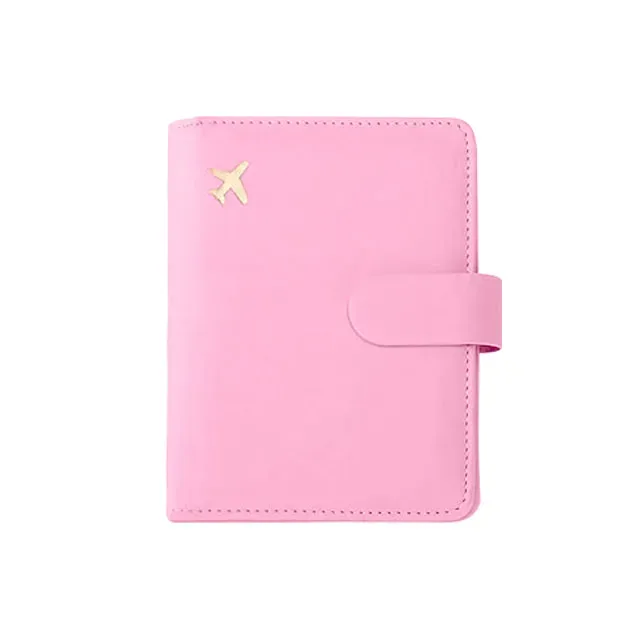 porte-passeport en cuir étanche avec blocage rfid, portefeuille de carte de crédit de voyage, livre de passeport pour femmes et hommes, couverture de passeport à boucle