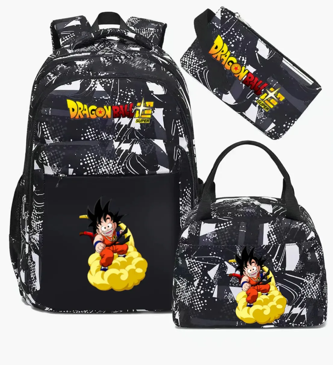 sac à dos dragon ball, sac d'école camouflage, grande capacité, pour lycéens, garçons et filles, mochila de voyage