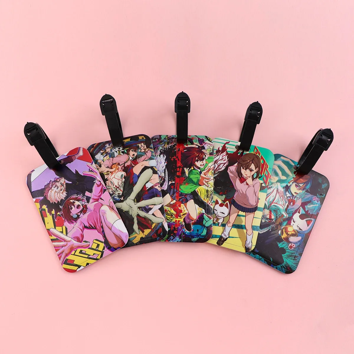 étiquettes de bagage anime japonais, identification de valise, porte-nom, étiquette de bagage, embarque de voyage, accessoires de valise portables