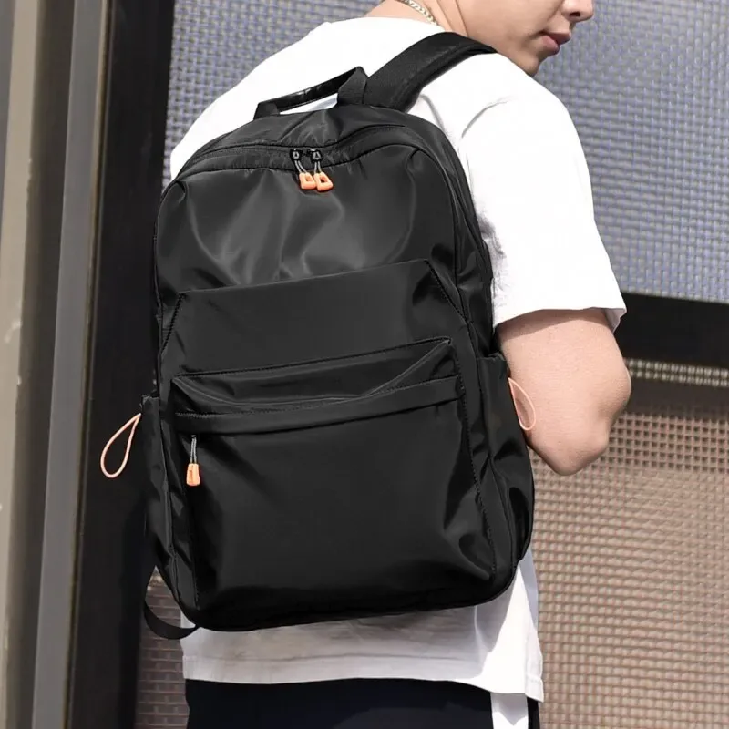 un 14 pouce hommes casual sac à dos multifonctionnel usb de charge ordinateur sac à dos étanche oxford tissu étudiant cartable