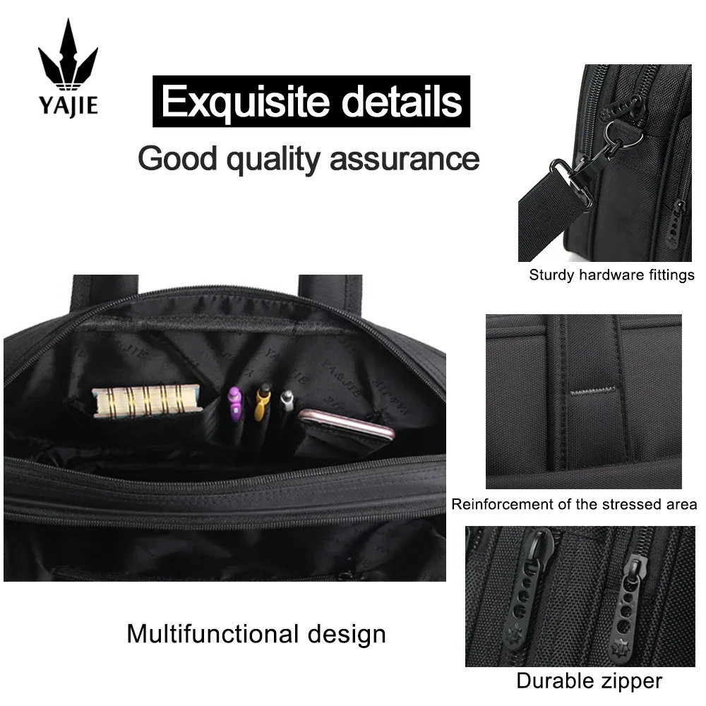 grand sac fourre-tout en toile pour ordinateur portable pour homme, étuis à bombes, sac d'ordinateur, travail, entreprise initiée, bureau, 15.6 ", 17", 14"