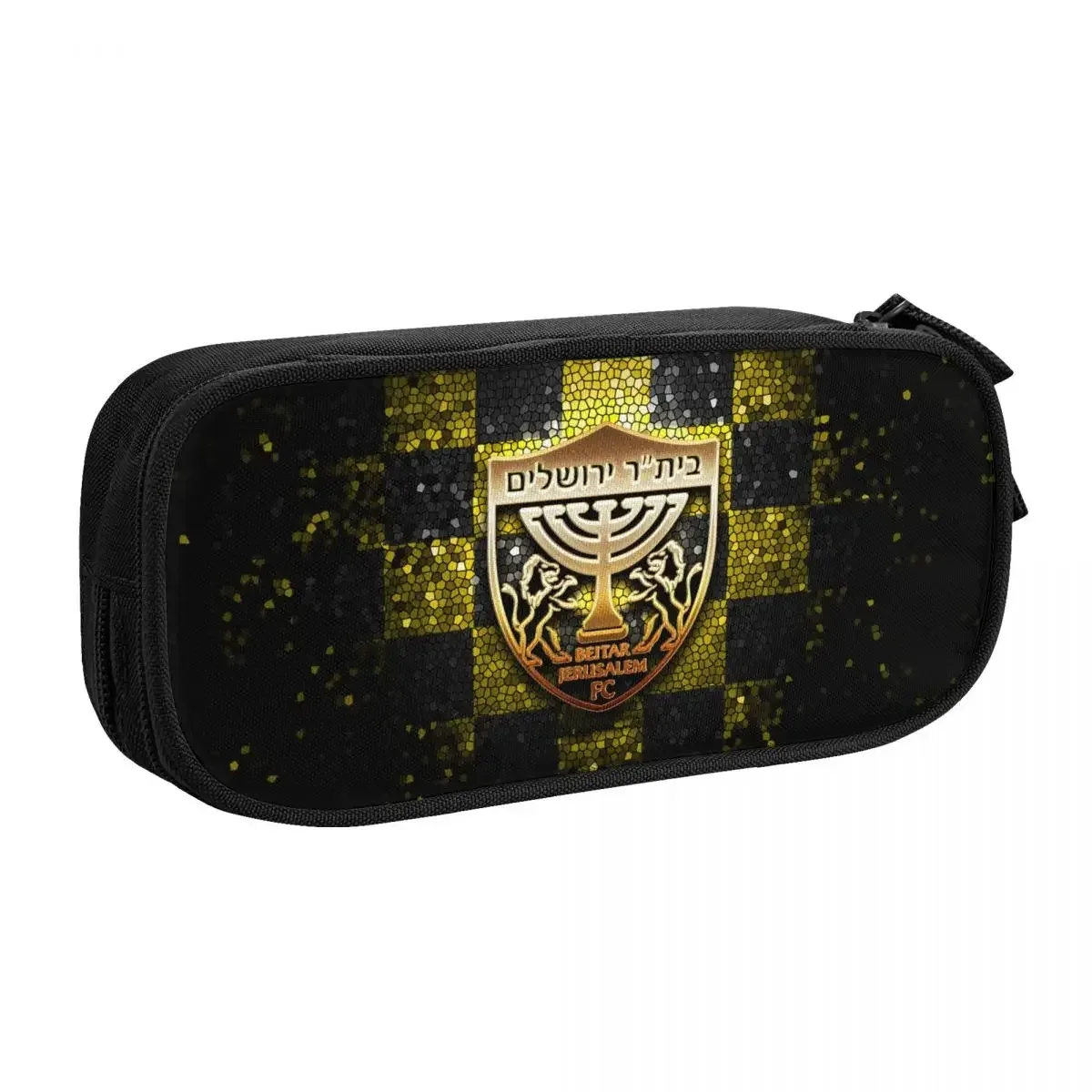 b-beitar fcbj jérusalem grande capacité crayon stylo étui bureau collège école grand sac de rangement pochette support boîte organisateur