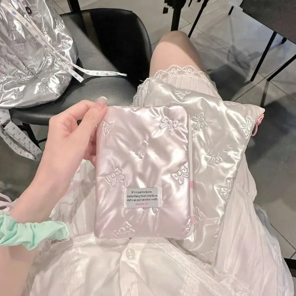 housse de passeport créative rose argentée en pu, multifonctionnelle, pour certificats, accessoires de sac de passeport, porte-cartes avec nœud papillon