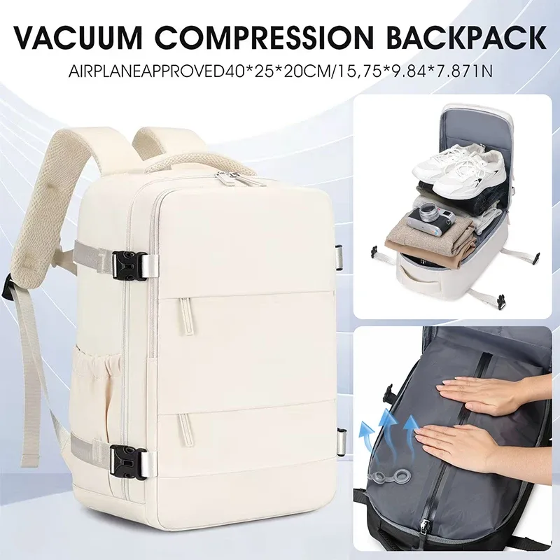 sac de voyage à compression sous vide, sac d'embarquement professionnel pliable de grande capacité, système de transport et de stockage ultra léger