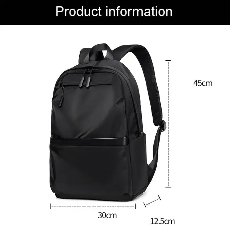 sac à dos léger pour hommes, couleur unie, simple, grande capacité, sport, voyage, déplacements, ordinateur portable