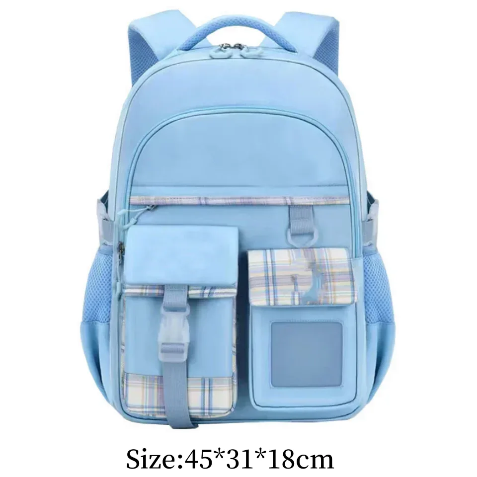 nouveau type de sac à dos léger pour filles de l'école primaire, sac à dos pour enfants, grande capacité, protection de la colonne vertébrale, vente en gros, étanche