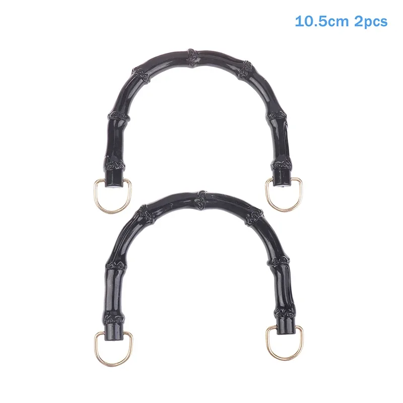 2 pièces 10,5/12 cm poignées de sac en plastique, poignées de sac tissé, sangle de remplacement pour sac à main, sac fourre-tout, sac à main femme