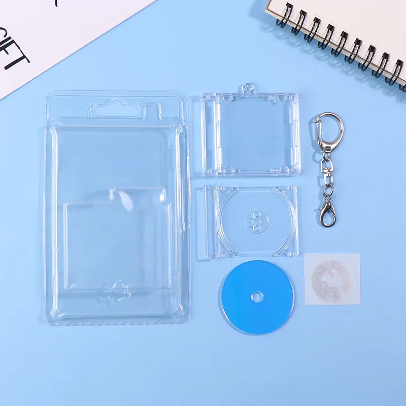 porte-clés mini disque cd nfc ; décoration de sac à dos unique et porte-clés d'album