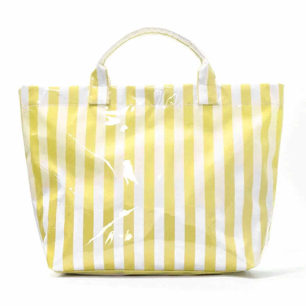 sac à main de voyage en polyester, design rayé, grande capacité, bagage à main, sac à bandoulière, valise de rangement pliable, accessoires de voyage