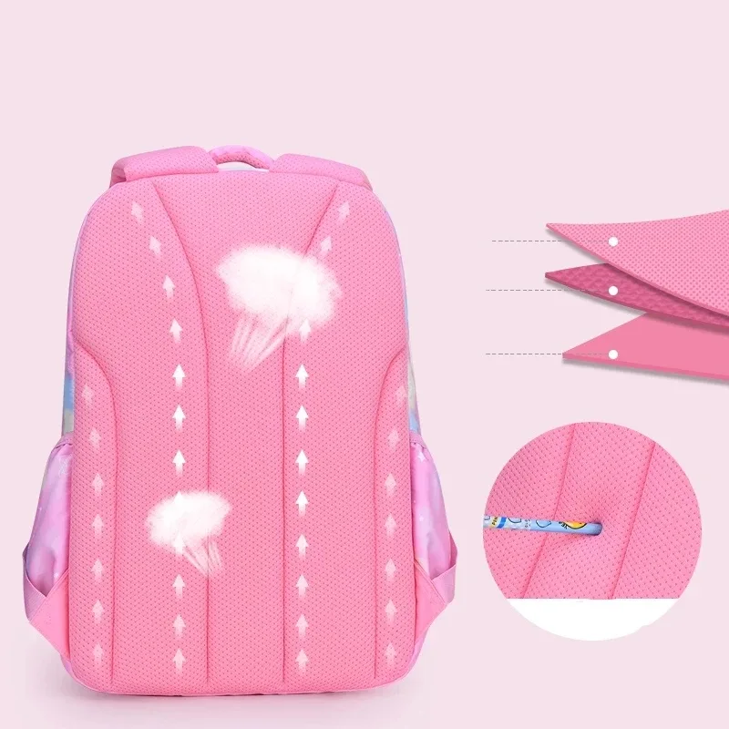 fille enfants sac à dos sac d'école sac à dos rose pour enfant enfant adolescent cartable primaire kawaii mignon étanche petite classe kit