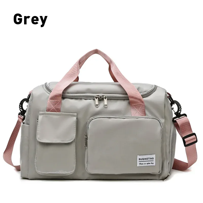 markroyal-sacs de voyage en toile imperméables pour femmes, sac de sport, sacs de sport, compartiment à chaussures initié, sac à main de poche, livraison directe