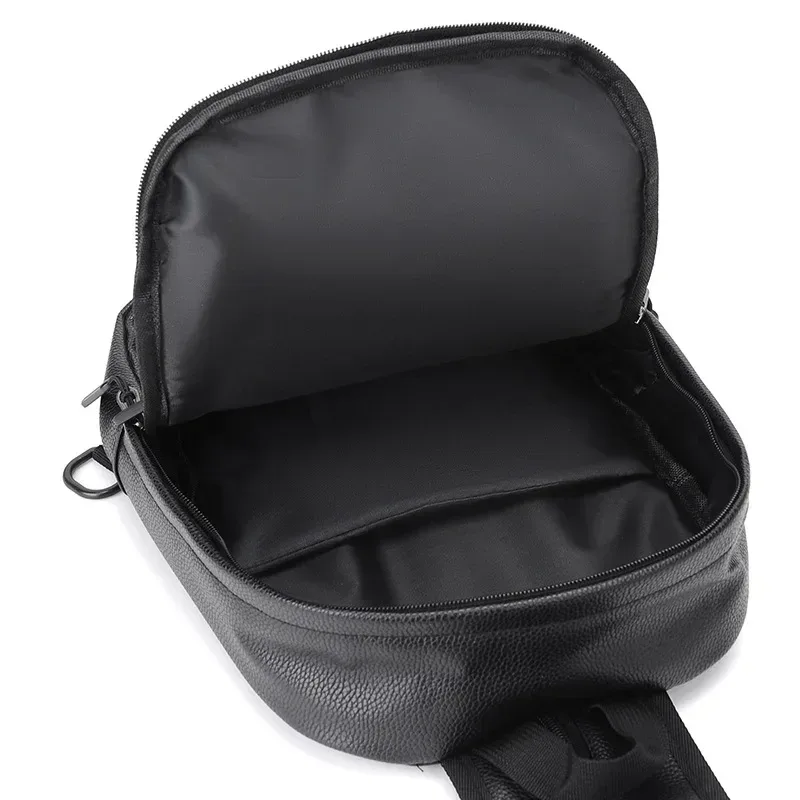 mini sac à dos pour hommes, petit sac de poitrine multifonction, cartable de voyage, sac à dos en cuir pu 2024