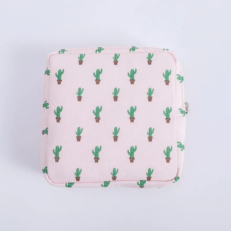 1 pièce trousse de toilette et de maquillage pour femme, mignonne et tendance, indispensable pour le voyage, pour rouges à lèvres, serviettes hygiéniques et autres articles de toilette