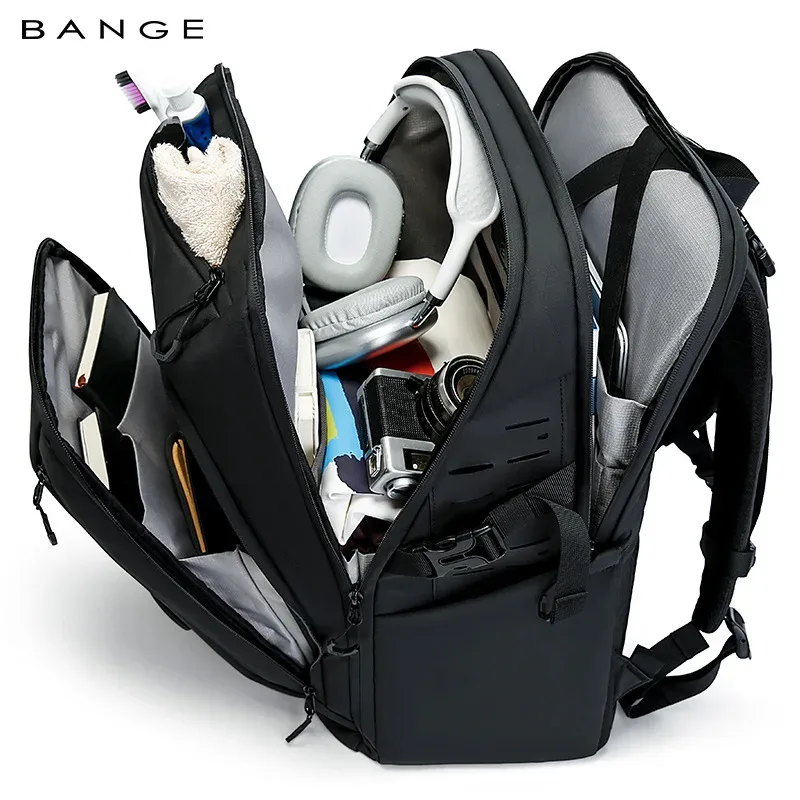 bange affaires sacs à dos ordinateur portable 15.6 pouces multifonctionnel étanche grande capacité travail quotidien mâle sac à dos sac d'école mochila