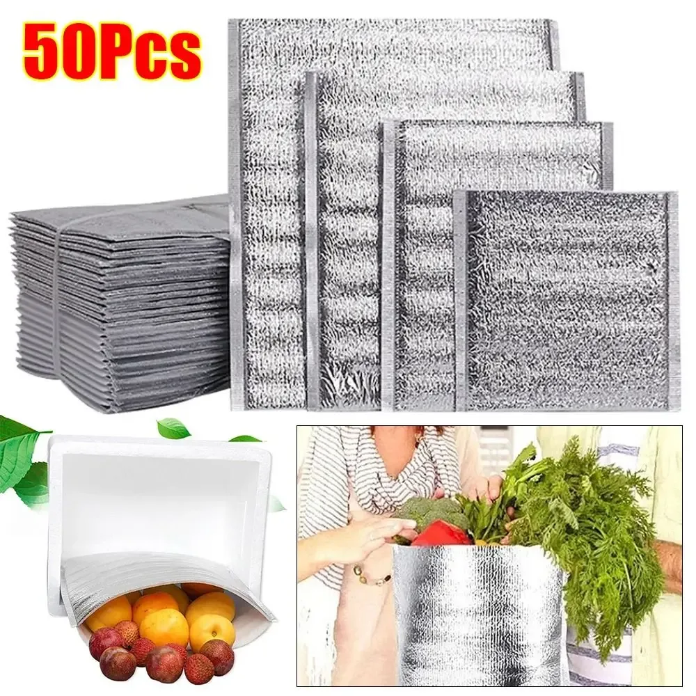 sac isotherme portable en aluminium, sac isotherme pliable, sac d'emballage thermique pour aliments, pique-nique, livraison de nourriture, clics electrolux