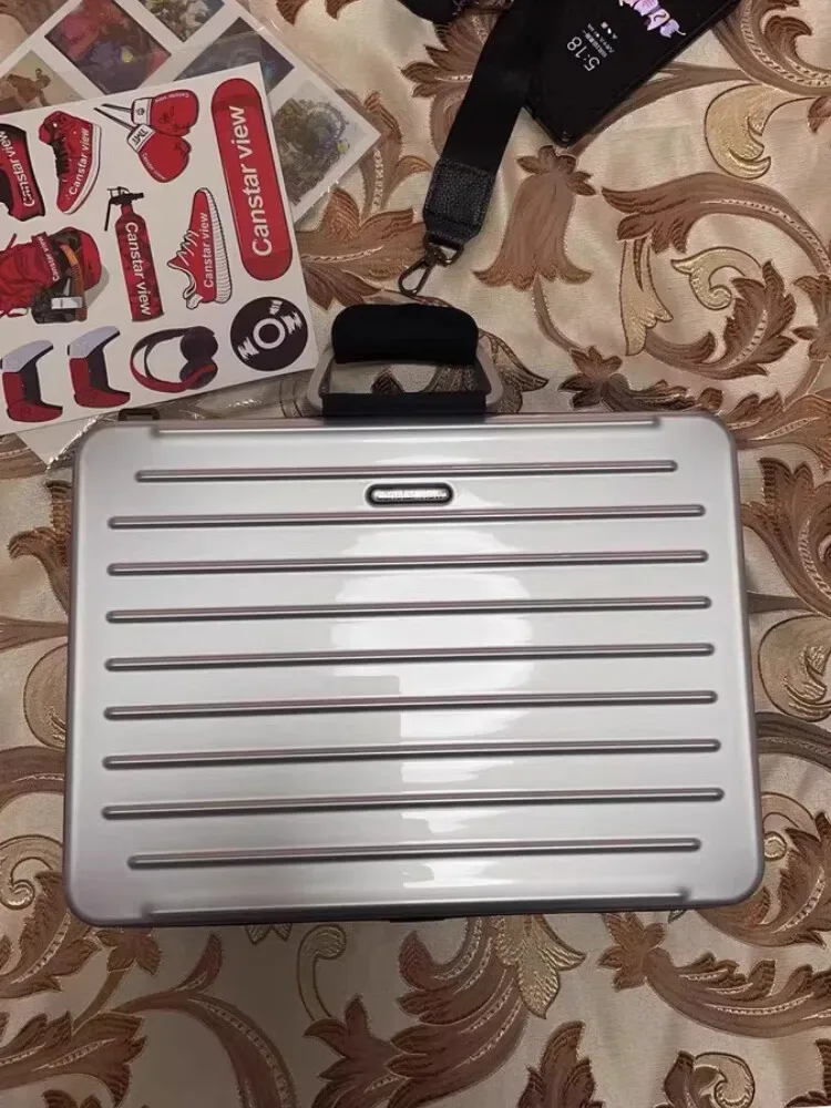 sac à bandoulière professionnel étanche à coque rigide pour macbook pro/air et ipad pro | étui antichoc pour ordinateur portable avec pochette pour tablette