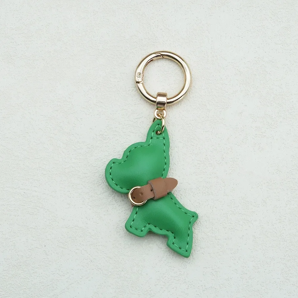 mignon bouledogue français porte-clés mignon chiot dessin animé en cuir pu chien cintre mode animal chien bouledogue sac pendentif sac à dos décoration