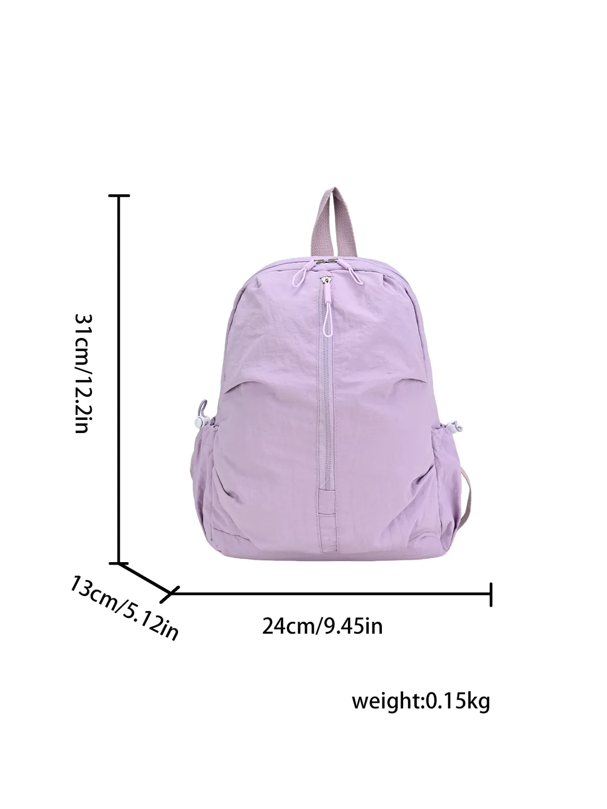 nouveau sac à dos en nylon 2026 – sac à dos décontracté pour voyage et usage quotidien, grande capacité, sac à dos scolaire souple plissé multicolore