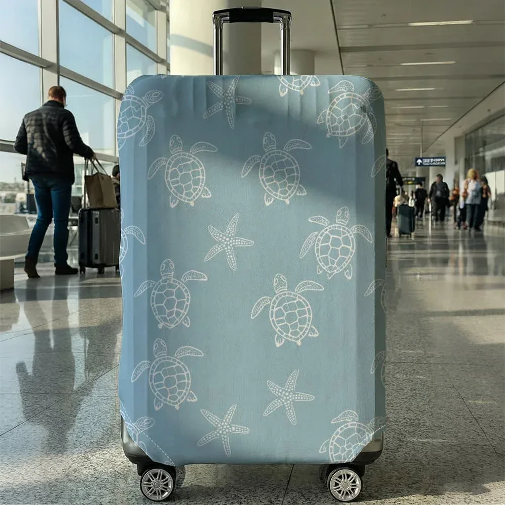 housse de protection pour bagages turtle starfish, adaptée aux bagages de 18 à 32 pouces, protège-poignées de bagages, accessoires de voyage