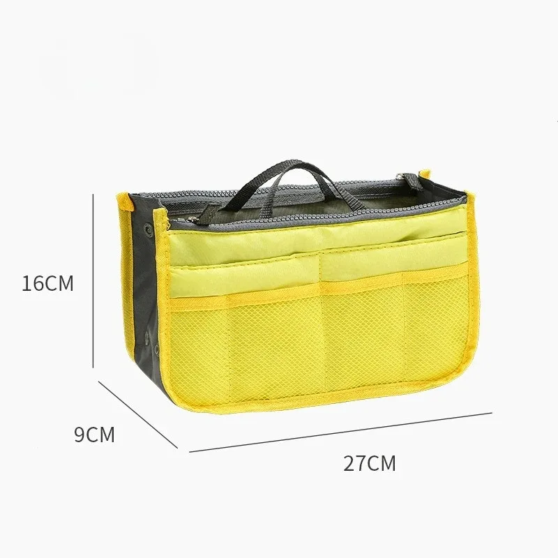 organisateur de sac à main en nylon pour femme, grand insert de rangement pour sac de voyage, trousse de maquillage, sac fourre-tout pas cher pour femme