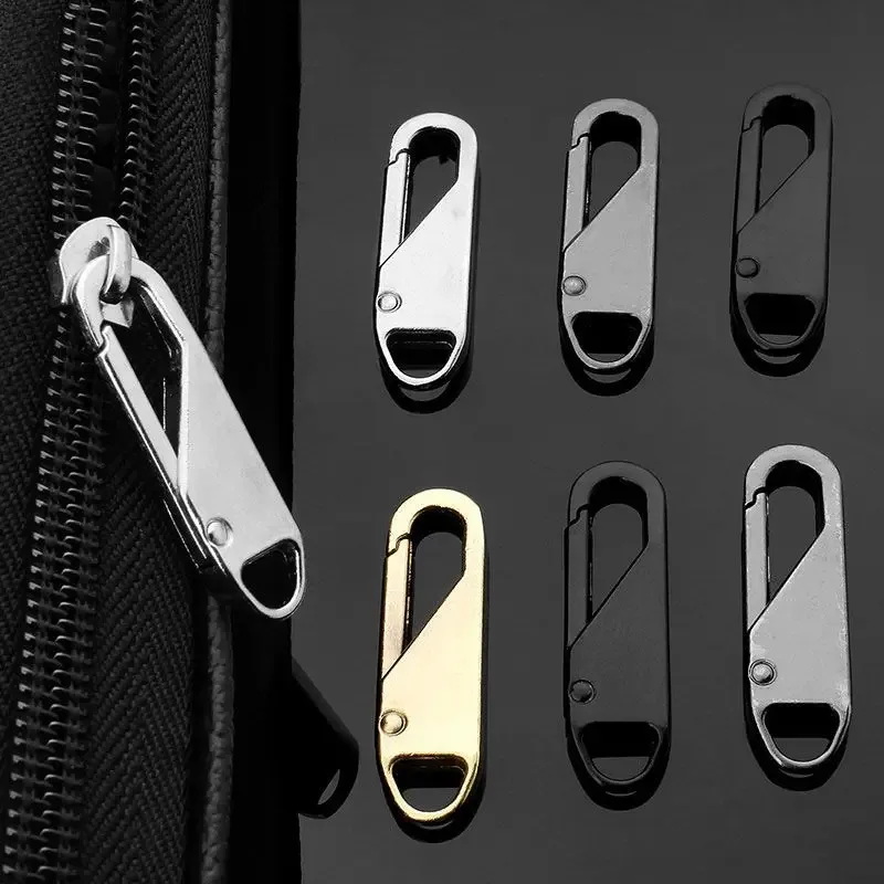 extracteur de curseur de fermeture éclair, 1 à 10 pièces, sac de réparation de fermeture éclair instantanée, remplacement de mauvaise boucle, sac de voyage, valise, tête de fermeture éclair, bricolage, artisanat de couture