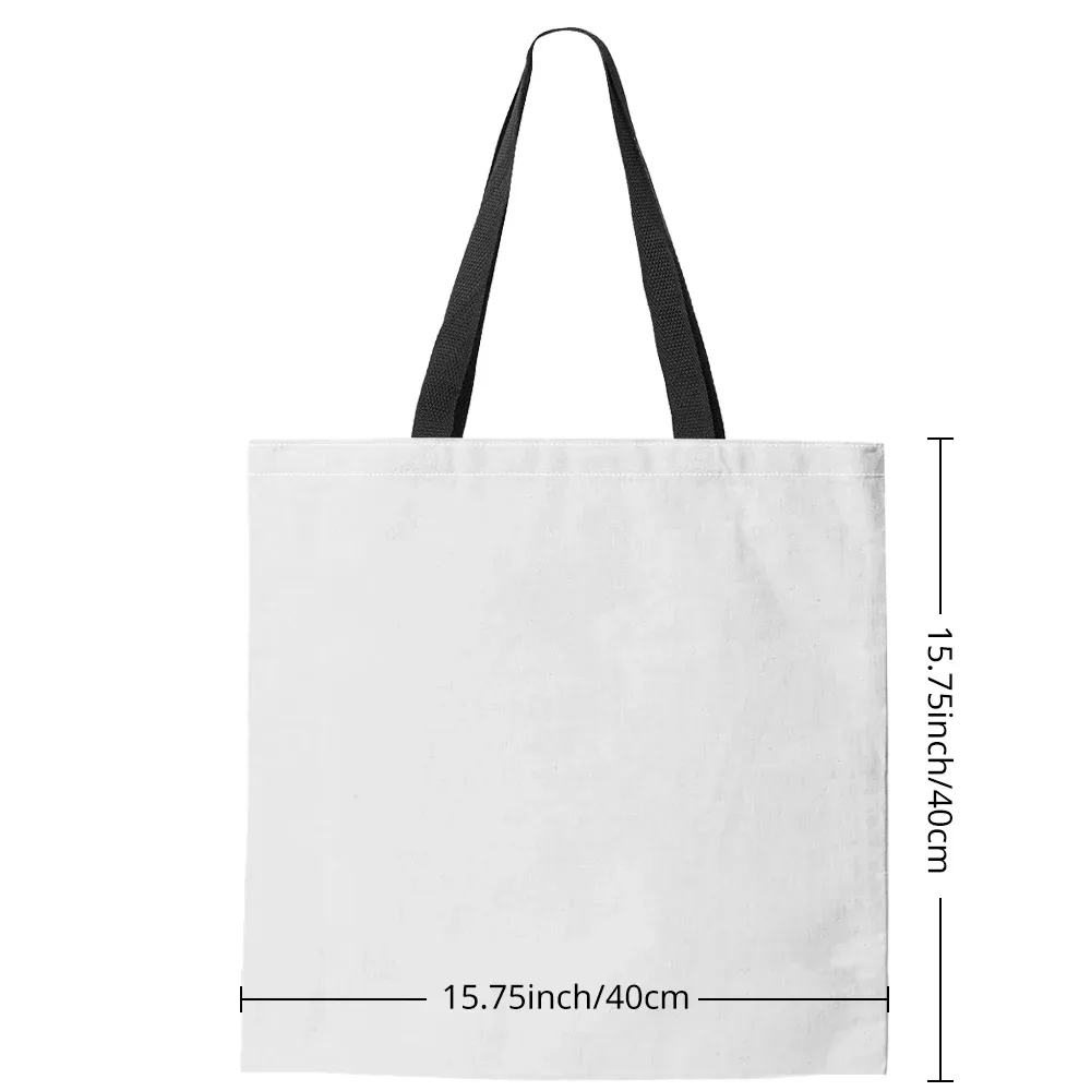 sac fourre-tout à imprimé floral pour femme – sac à bandoulière multifonctionnel réutilisable de grande capacité avec motif aquarelle bleue et dorée