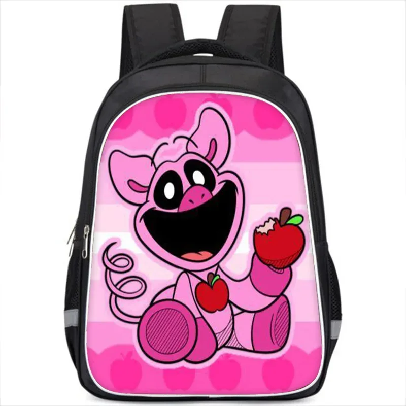 sac à dos smiling critters pour enfants, cartable double couche, cadeau d'anniversaire, sacs d'ordinateur pour étudiants