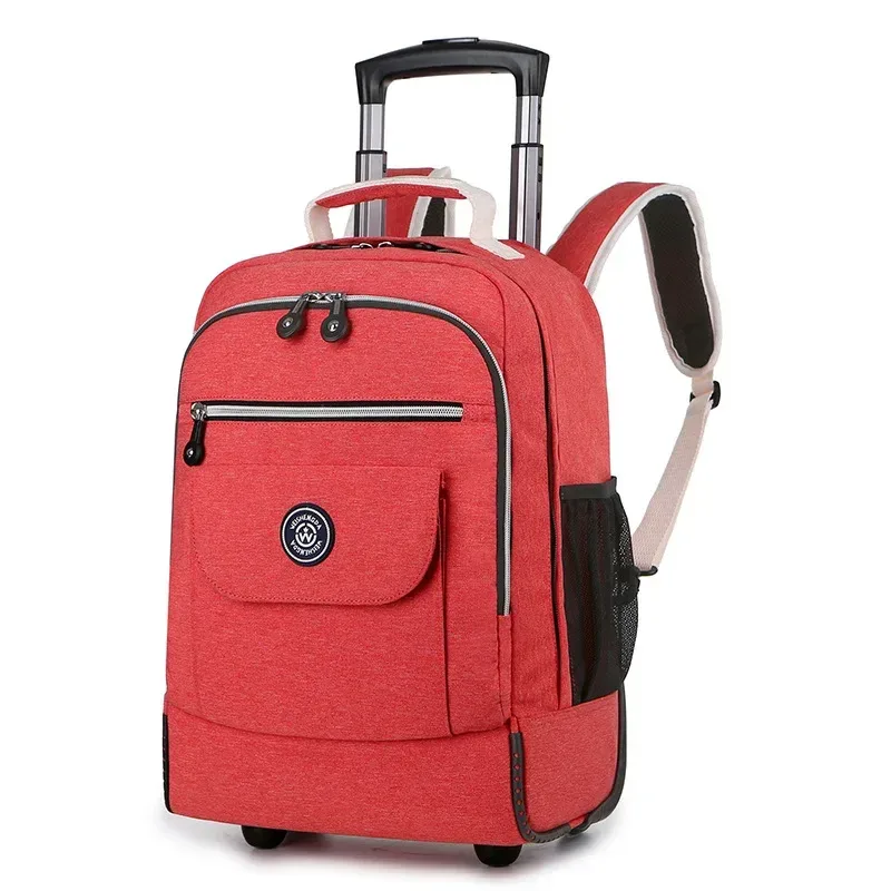 mode chariot bagages sac à dos avec roues voyage grande capacité chariot sacs bagages roulants ordinateur portable d'affaires sac d'école