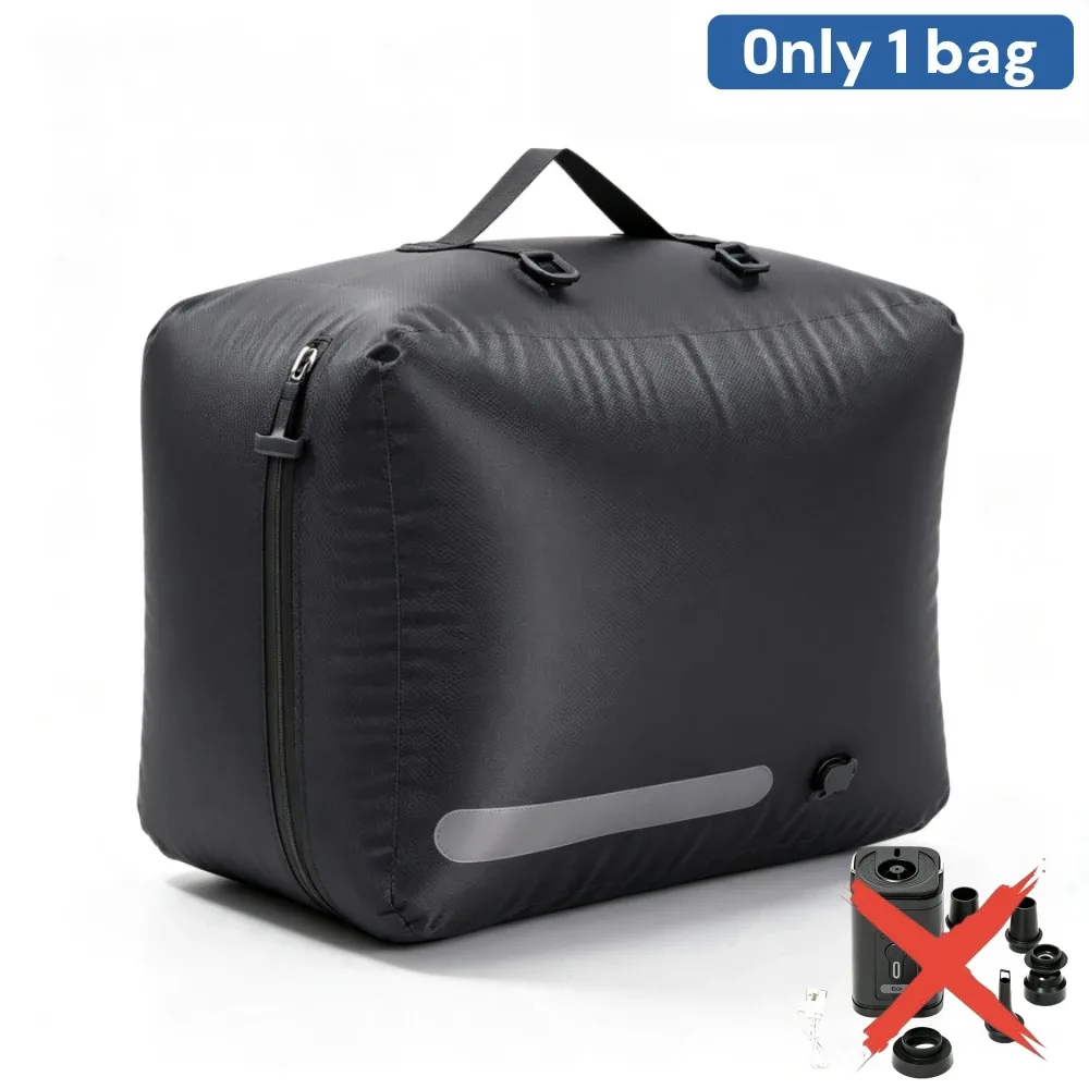41l sacs compression vide pompe electrique ip67 etanche gain place, voyage bagage organisateur noir rangement grande capacite fanan valve portatif durable compact leger pliable maison camping accessoires