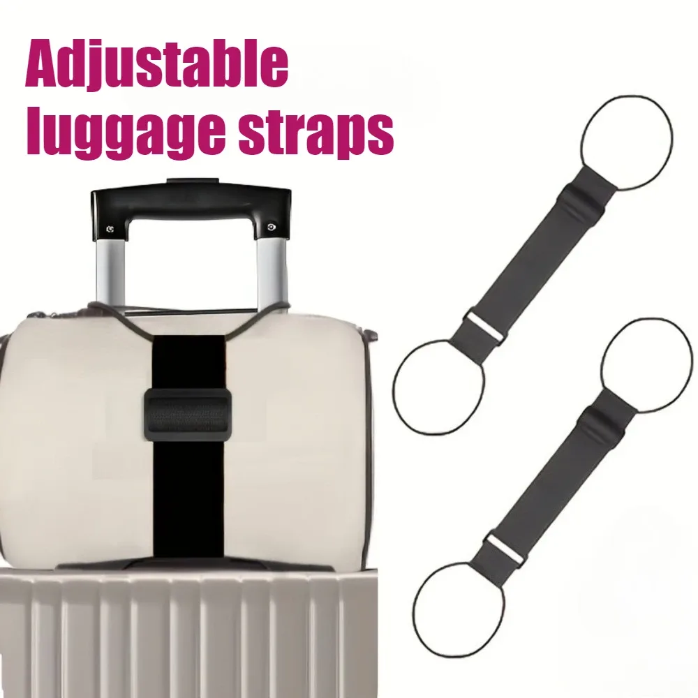 1/2 sangles élastiques réglables pour bagages, polyvalentes, pour valises de voyage, réutilisables, anti-chute