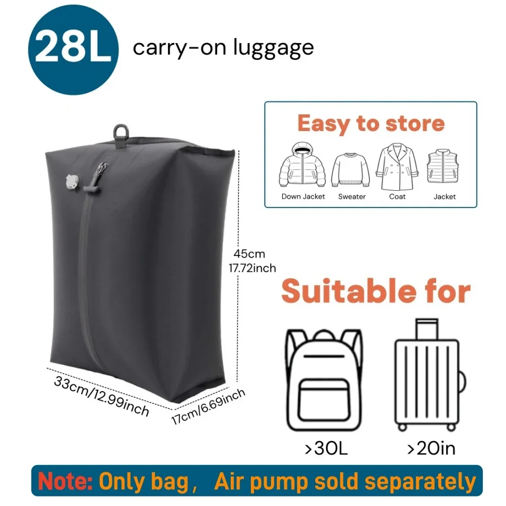 sacs de compression de voyage, sacs de rangement sous vide imperméables pour vêtements et valises, sacs gain de place pour les essentiels de voyage et de déménagement,voyage & avion accessoire,vacances indispensable