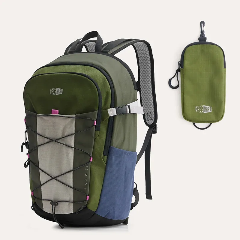 bagsmart sacs à dos de randonnée de grande capacité pour hommes et femmes, sac à dos pour ordinateur portable de 15,6 pouces, imperméable, pour voyage en plein air, sac à dos de banlieue