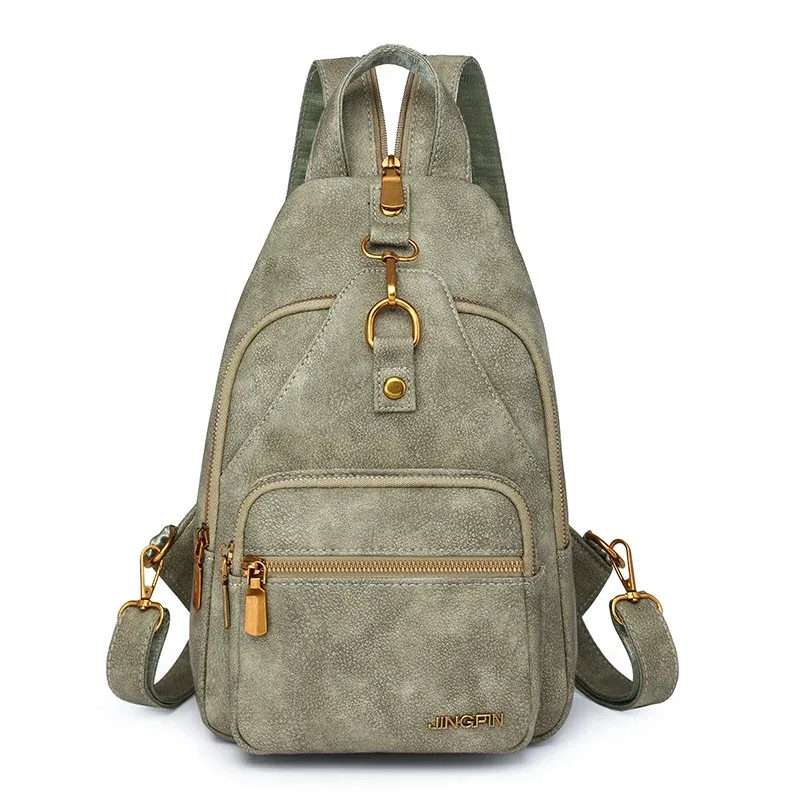 sac à dos rétro concis en pu pour femmes, sac de voyage polyvalent de grande capacité, à la mode, sens avancé, décontracté, nouvelle collection 2025