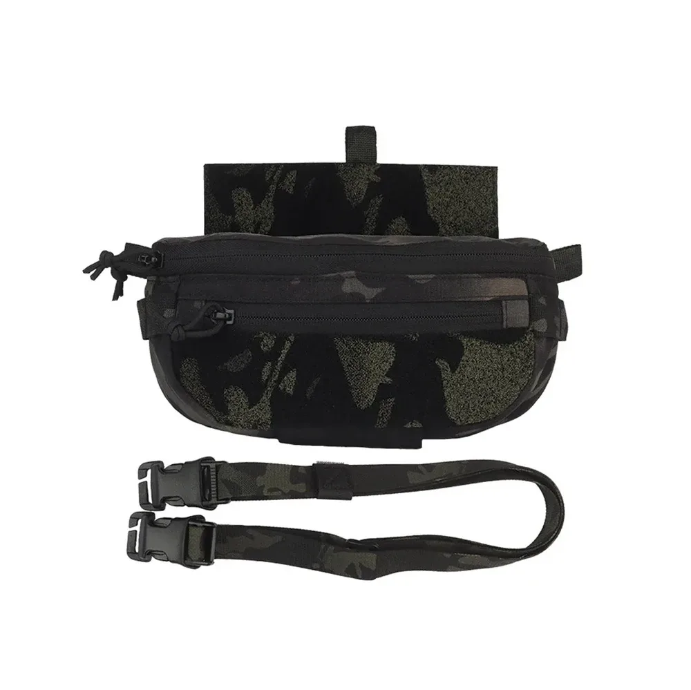 pochette d'accessoires pour gilet tactique, pack d'extension, double usage, sac abdominal inférieur multifonction, sac à bandoulière simple