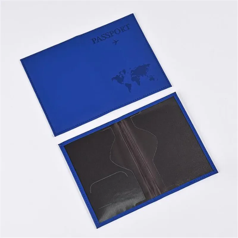 plan aérien accessoires de voyage porte-passeport couverture d'identité femmes hommes portable rose carte bancaire passeport affaires portefeuille en polyuréthane étui titulaire