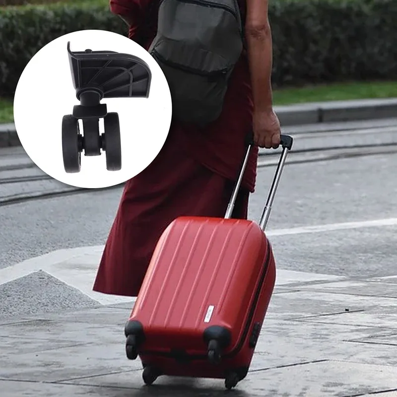 ensemble de réparation de roues de valise, 2 pièces, résistant à l'usure, pivotant à 360°, remplacement détach