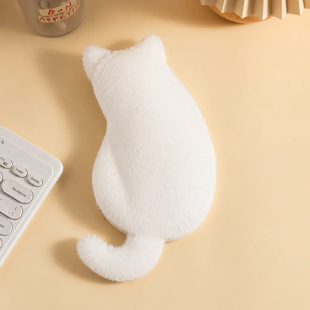 étuis à crayons en peluche chat mignons, grande trousse de maquillage coréenne souple et de grande capacité, excellent cadeau pour noël, les fêtes et les anniversaires