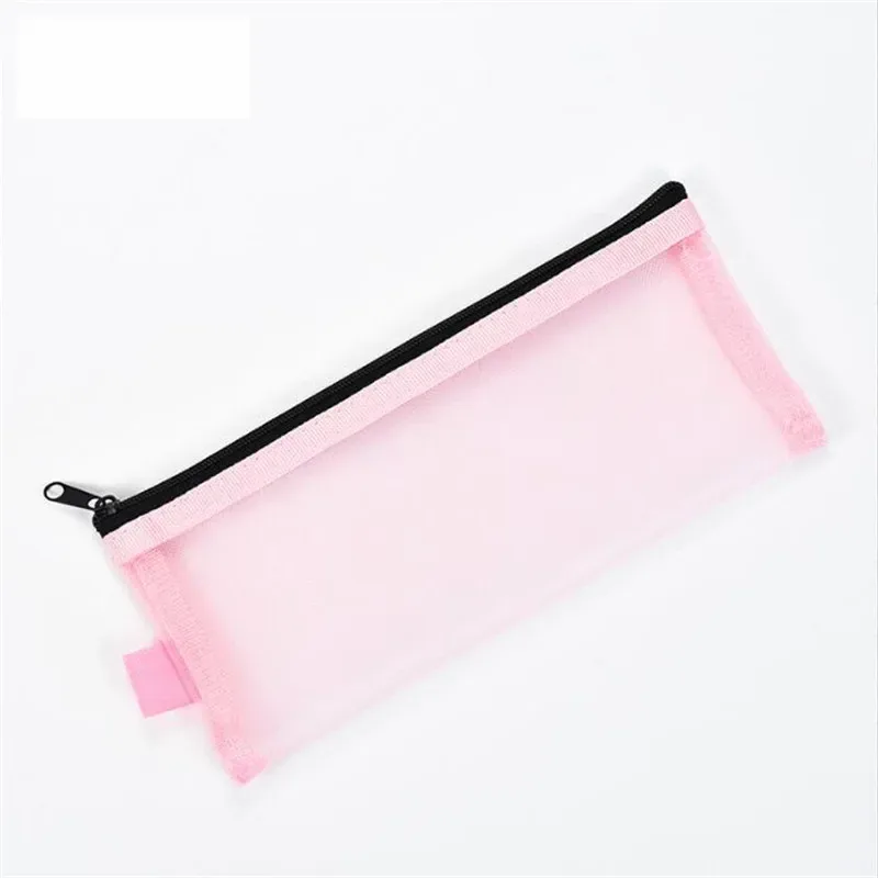 sacs de toilette décontractés à fermeture éclair, trousse de maquillage noire en maille transparente, pochette de rangement pour organisateur, sac à cosmétiques de voyage pour femmes