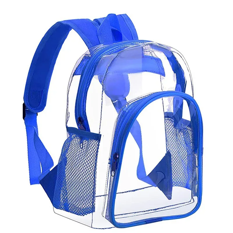 nouveau sac à dos scolaire transparent en pvc tendance pour étudiants, sac de voyage créatif et mignon, sac à dos populaire pour activités de plein air