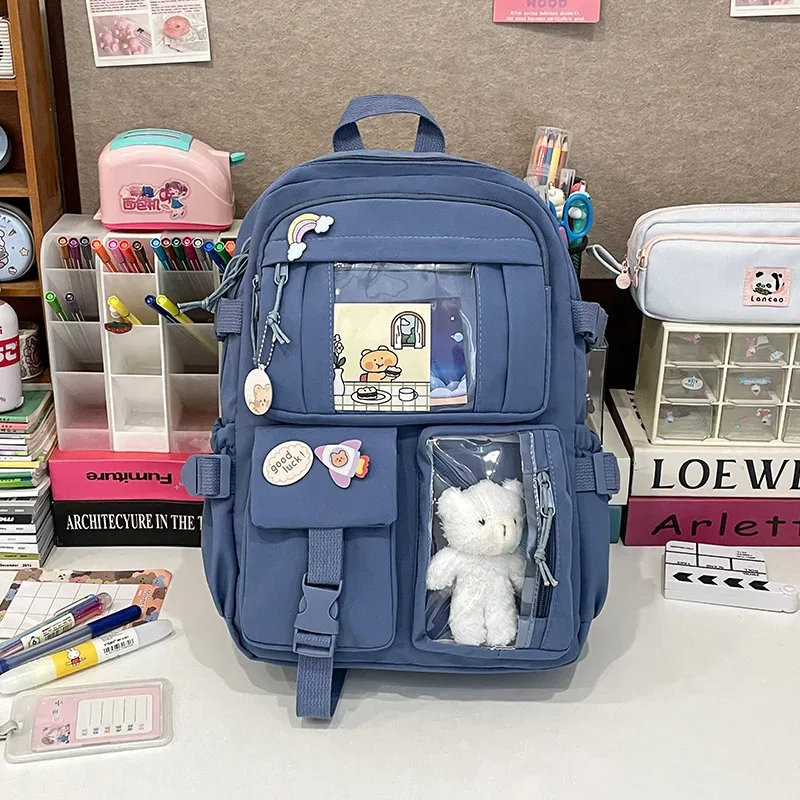 sac à dos de style japonais pour filles, sac mignon de style coréen kawaii, sac d'étudiant pour le campus, sac à dos décontracté grande capacité pour ordinateur portable 2026