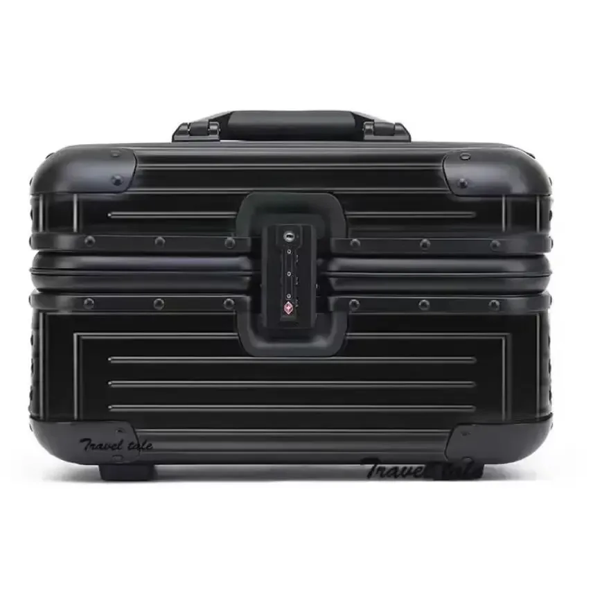 valise de cabine en aluminium de 12 à 15 pouces, petite valise rigide, trousse de toilette, bagage discret