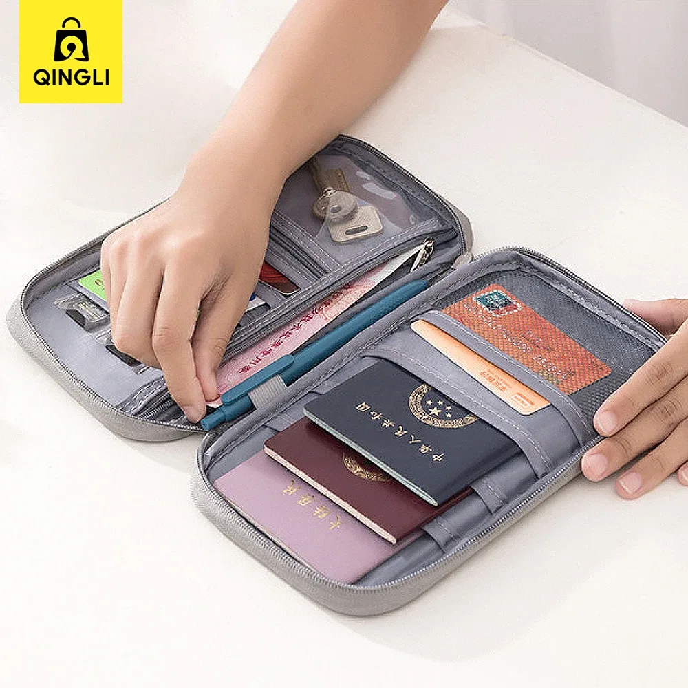 nouveau portefeuille de voyage grande capacité pour passeports, housse de protection pour hommes et femmes, étui étanche pour documents, billets d'avion et cartes de crédit
